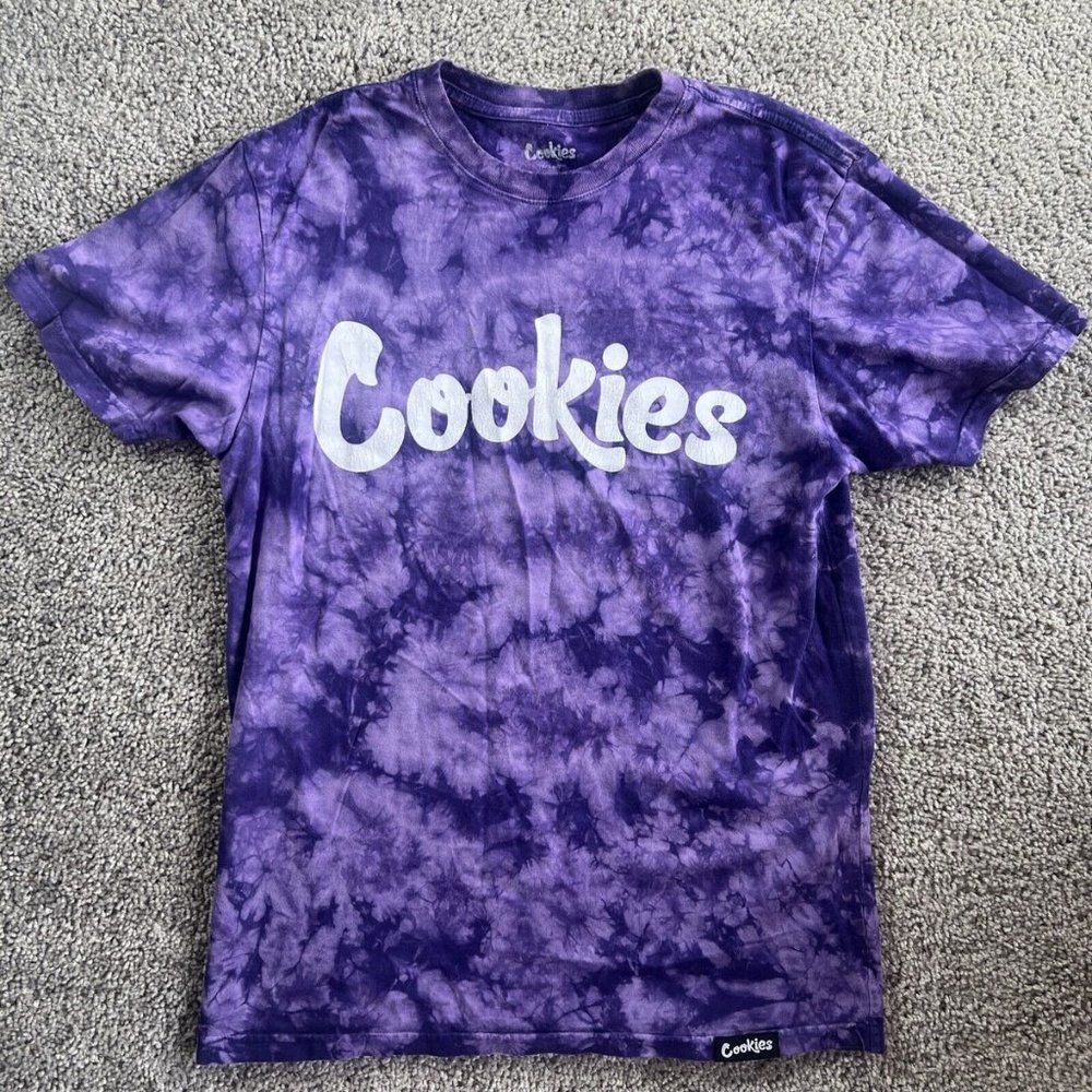 Cookies SF "Original Thin Mint" Tie Dye T Shirt Made In USA San Francisco Sz M